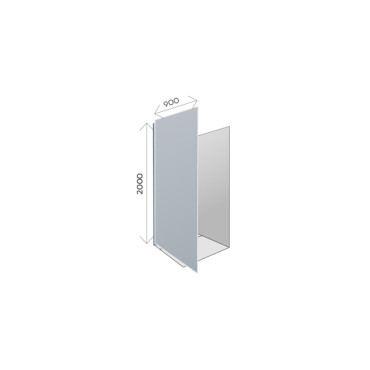 Pack douche Décofast extension angle 2000x900 mm design et étanche
