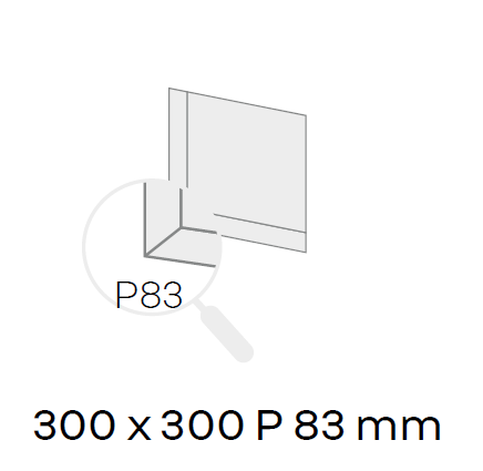 Niche de douche Décofast inox laqué noir 300x300 mm design et étanche