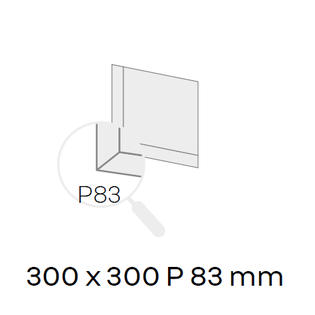 Niche de douche Décofast inox brossé mat 300x300 mm design et étanche