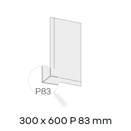 Niche de douche Décofast inox brossé mat 300x600 mm design et étanche