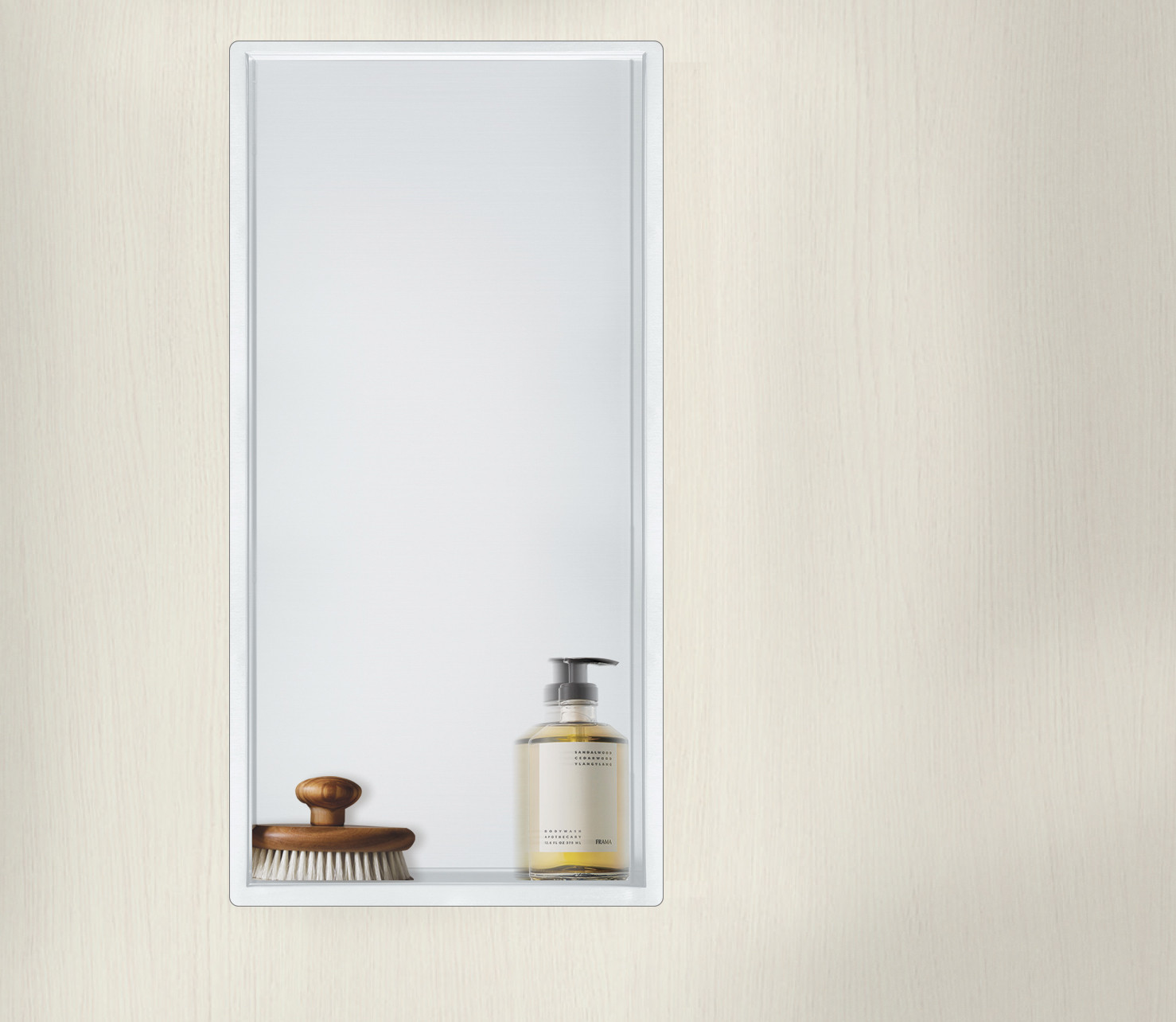 Niche de douche Décofast inox laqué blanc 300x600 mm design et étanche
