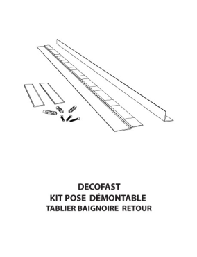Kit de pose Décofast tablier de baignoire retour