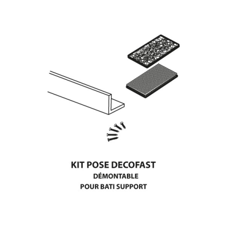 Kit de pose Décofast pour bâti-support