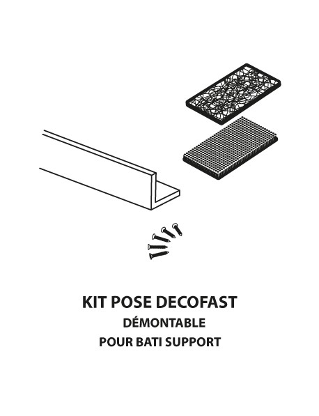 Kit de pose Décofast pour bâti-support