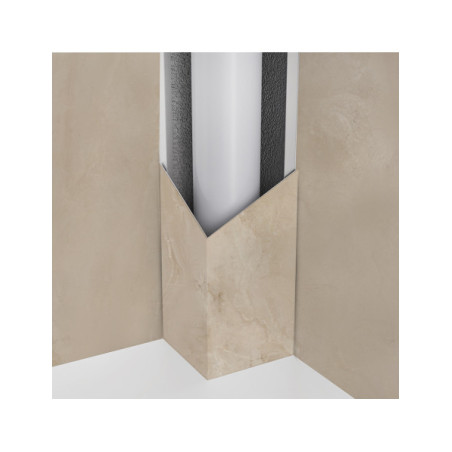 Panneau mural douche Décofast marbre Cappuccino mat design et étanche