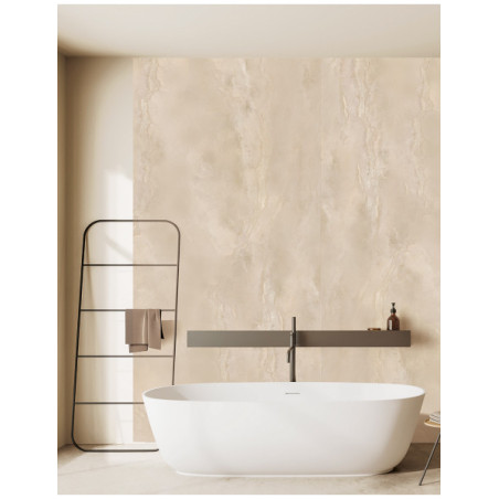 Panneau mural douche Décofast marbre Cappuccino mat design et étanche