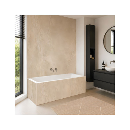 Panneau mural douche Décofast marbre Cappuccino mat design et étanche