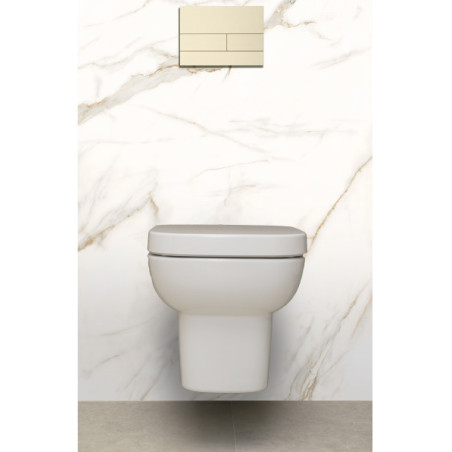 Panneau mural douche Décofast marbre Marbre Gold mat design et étanche
