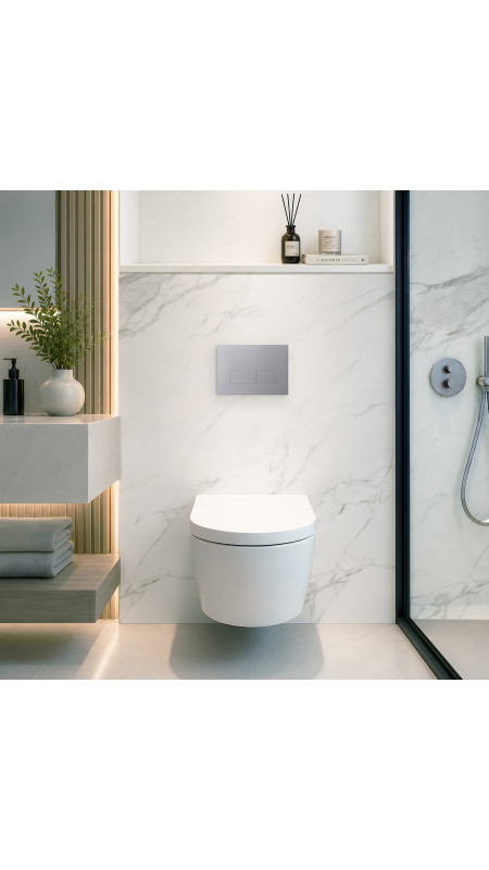 Panneau mural douche Décofast marbre Marbre Impérial mat design et étanche