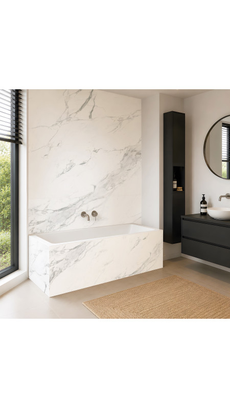 Panneau mural douche Décofast marbre Marbre Impérial mat design et étanche