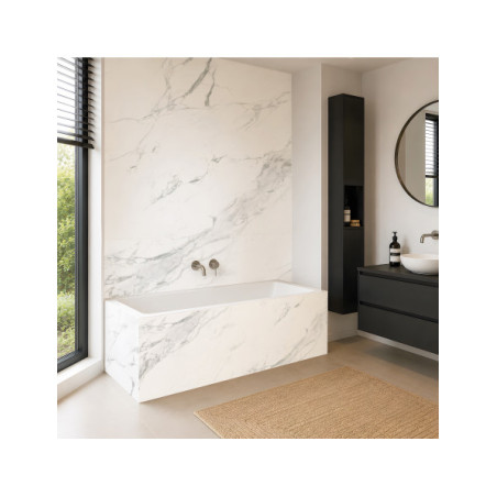 Panneau mural douche Décofast marbre Marbre Impérial mat design et étanche