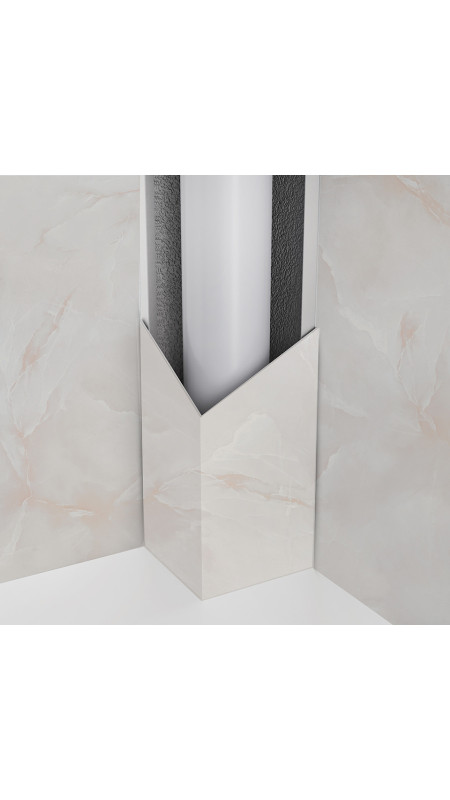 Panneau mural douche Décofast marbre Onyx Blanc mat design et étanche