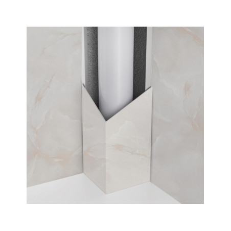Panneau mural douche Décofast marbre Onyx Blanc mat design et étanche