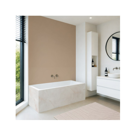 Panneau mural douche Décofast marbre Onyx Blanc mat design et étanche