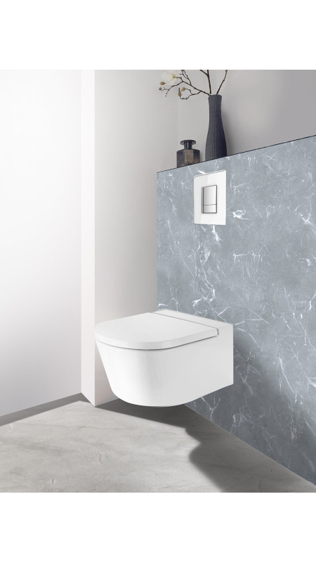 Panneau mural douche Décofast marbre Paros mat design et étanche
