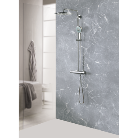 Panneau mural douche Décofast marbre Paros mat design et étanche