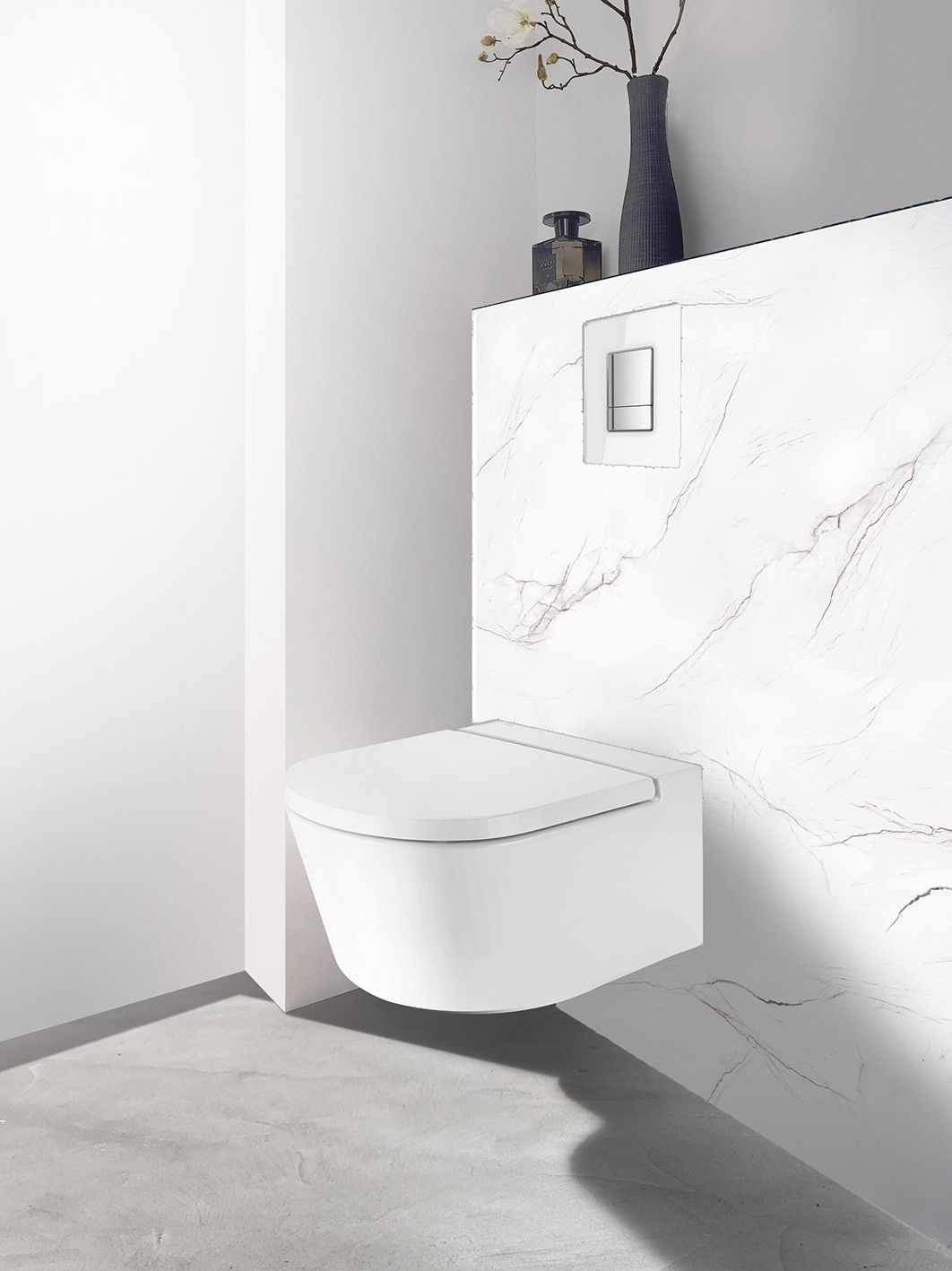 Panneau mural douche Décofast marbre Tinos mat design et étanche