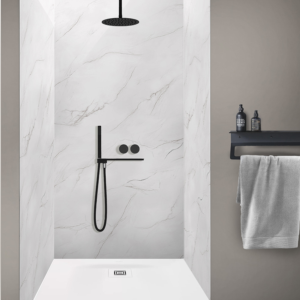 Panneau mural douche Décofast marbre Tinos mat design et étanche