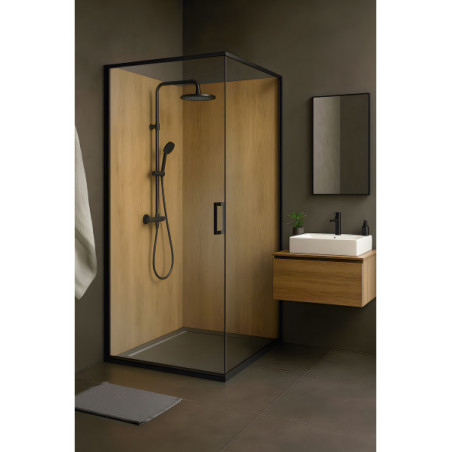 Panneau mural douche Décofast bois Orme design et étanche