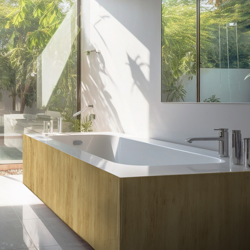 Panneau mural douche Décofast bois Orme design et étanche