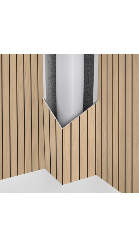 Panneau mural douche Décofast bois Tilleul Tasseaux Fins design et étanche