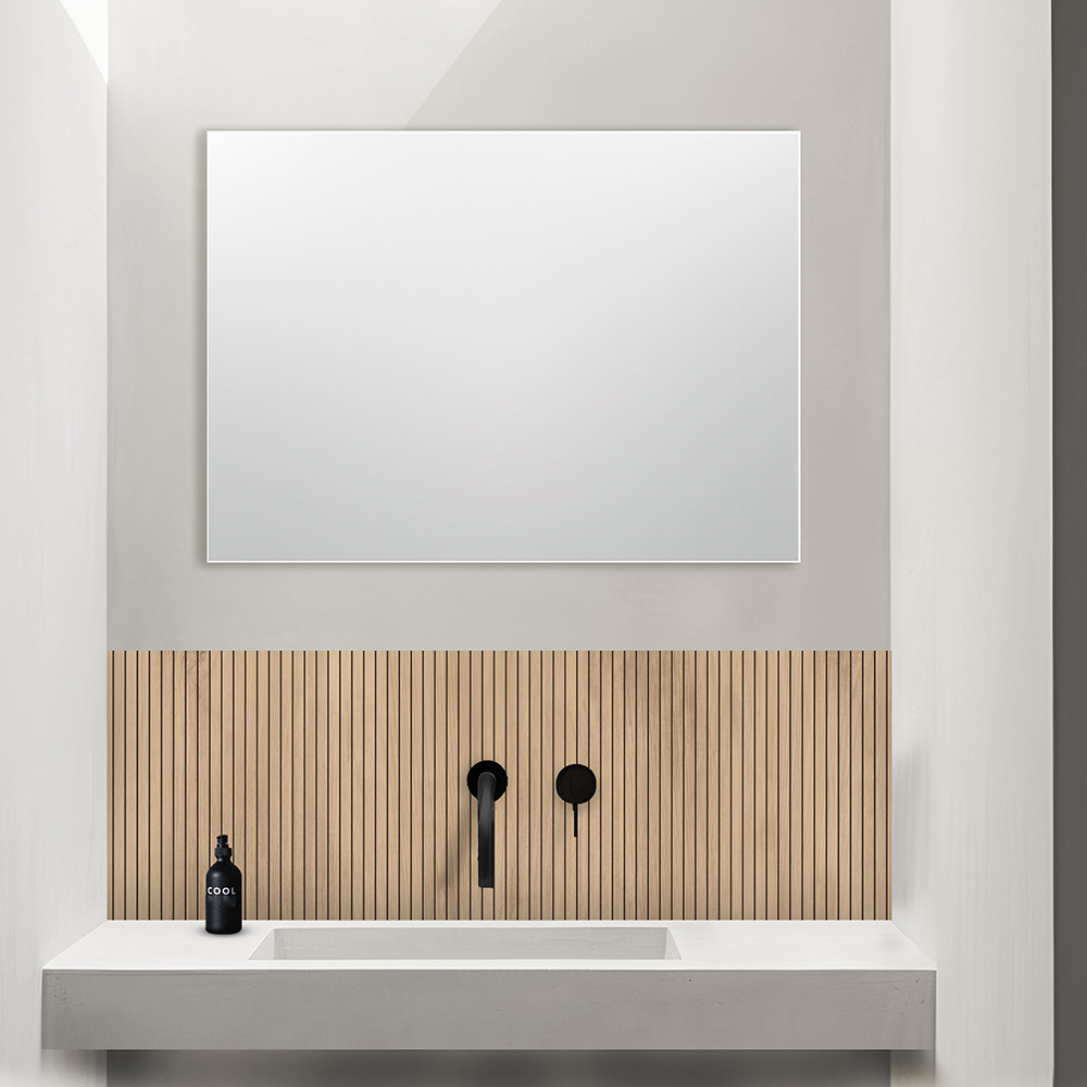 Panneau mural douche Décofast bois Tilleul Tasseaux Fins design et étanche