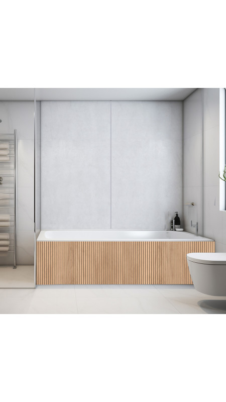 Panneau mural douche Décofast bois Tilleul Tasseaux Fins design et étanche