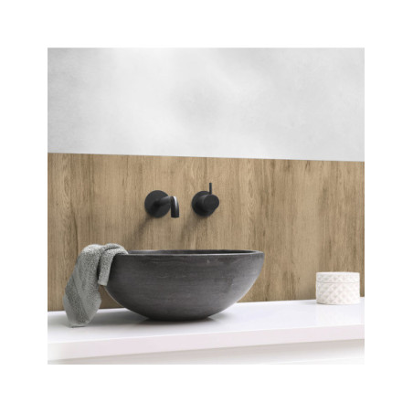 Panneau mural douche Décofast bois Chene design et étanche