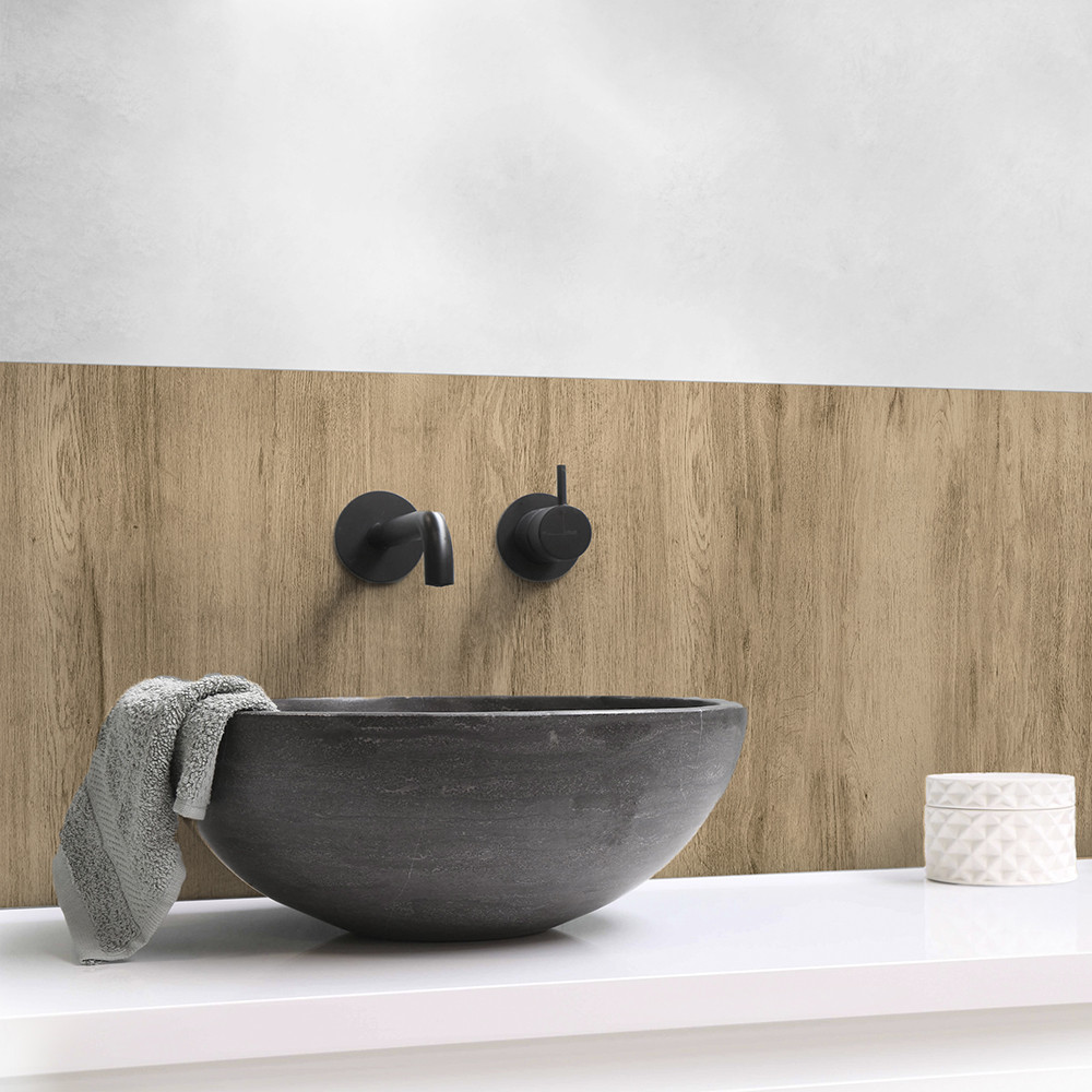 Panneau mural douche Décofast bois Chene design et étanche