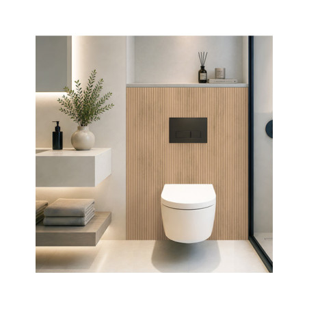 Panneau mural douche Décofast bois Chene Tasseaux Fins Naturel design et étanche