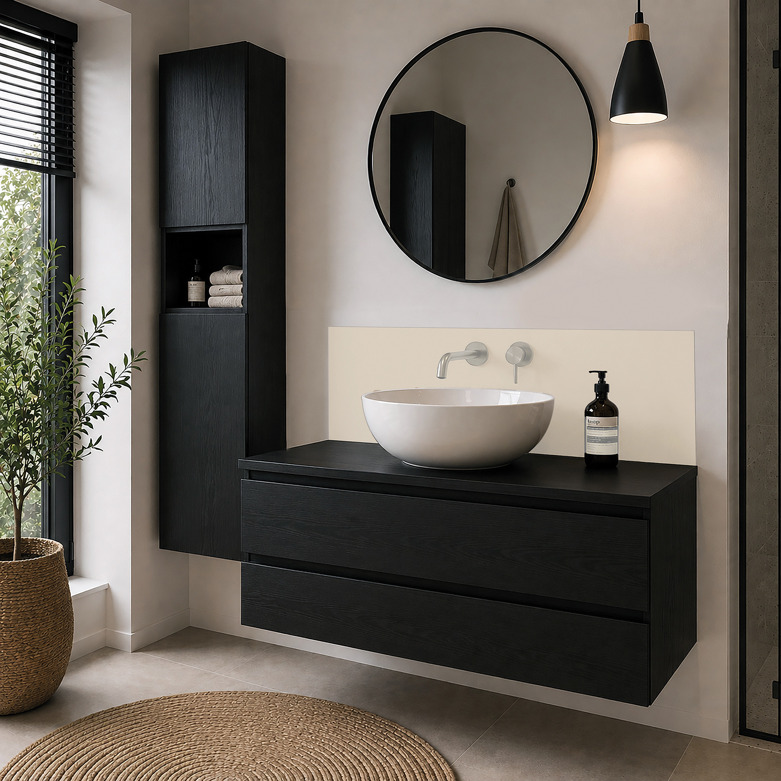 Panneau mural douche Décofast chromatique Beige Clair design et étanche