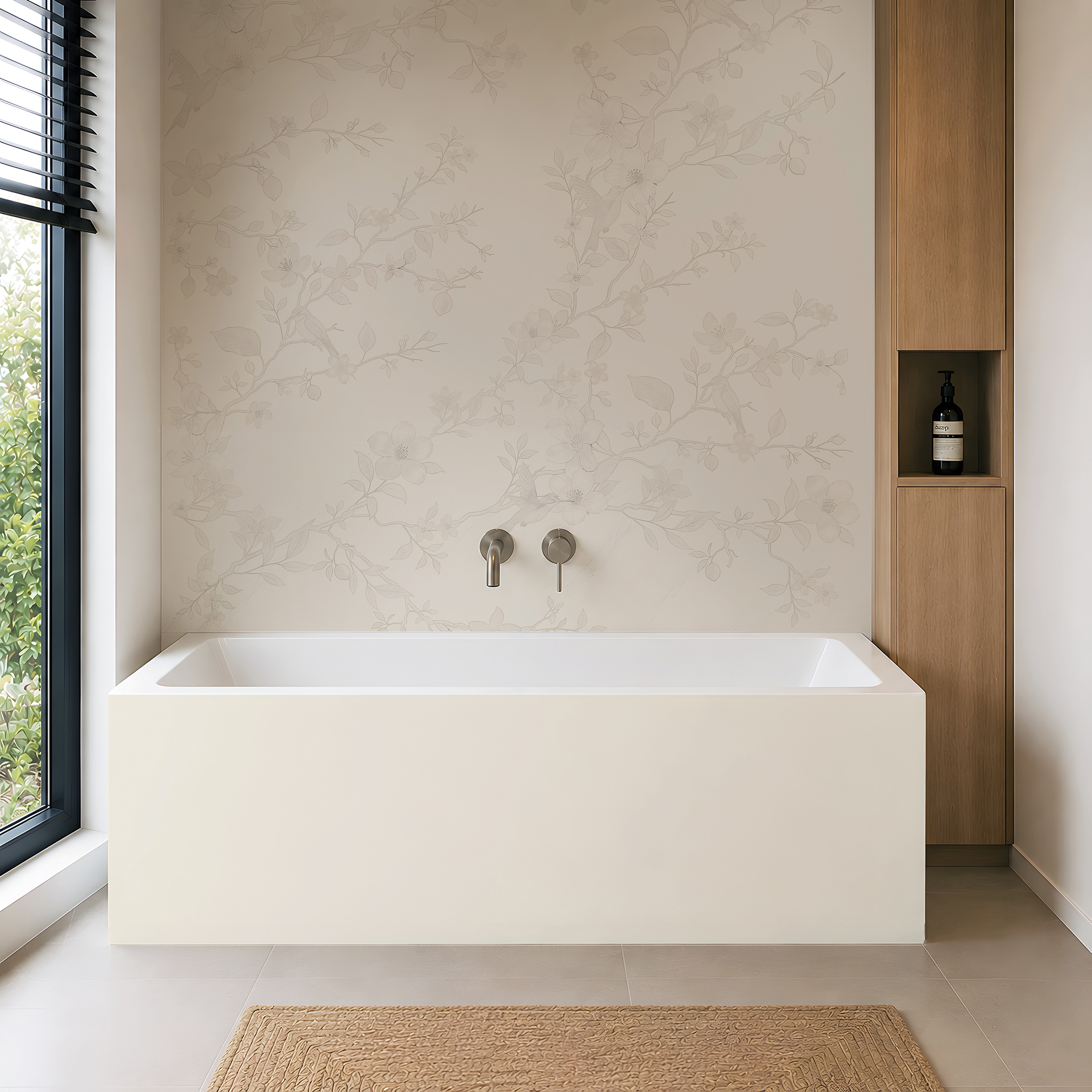 Panneau mural douche Décofast chromatique Beige Clair design et étanche