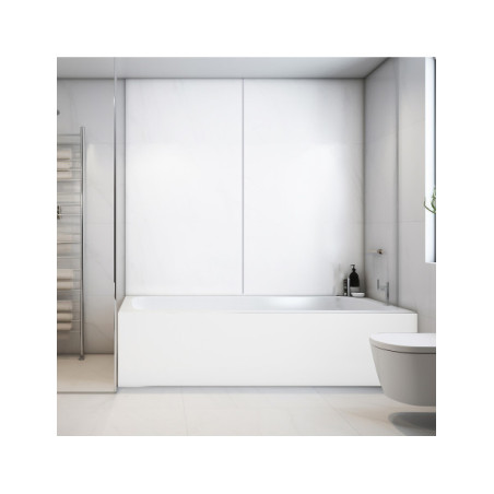 Panneau mural douche Décofast chromatique Blanc mat design et étanche