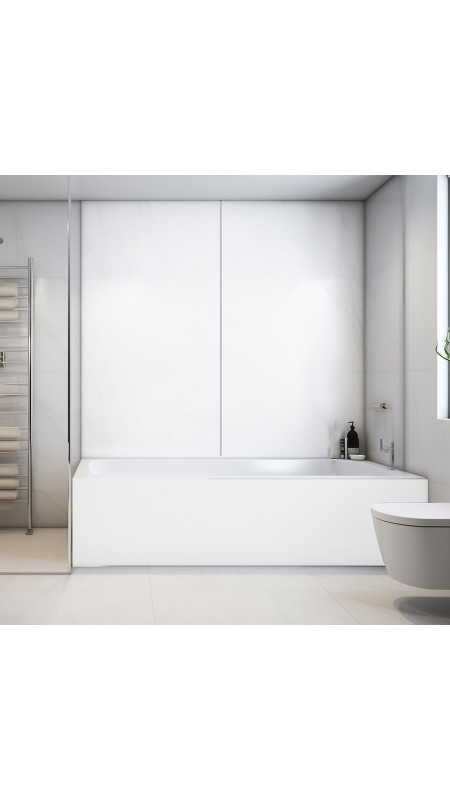 Panneau mural douche Décofast chromatique Blanc mat design et étanche