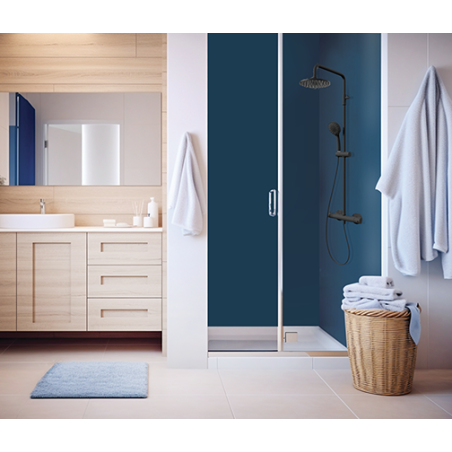 Panneau mural douche Décofast chromatique Bleu Profond design et étanche