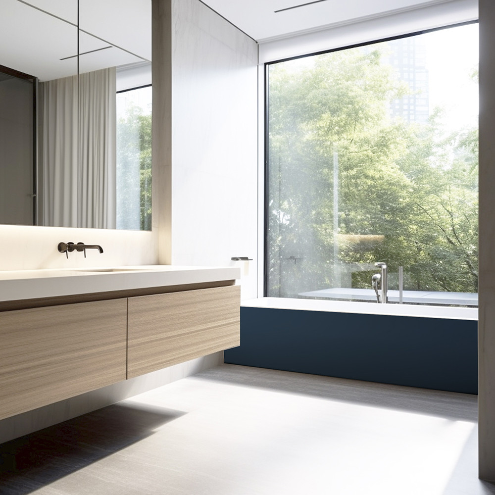 Panneau mural douche Décofast chromatique Bleu Profond design et étanche