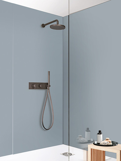 Panneau mural douche Décofast chromatique Gris Perle design et étanche