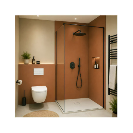 Panneau mural douche Décofast chromatique Terracotta design et étanche
