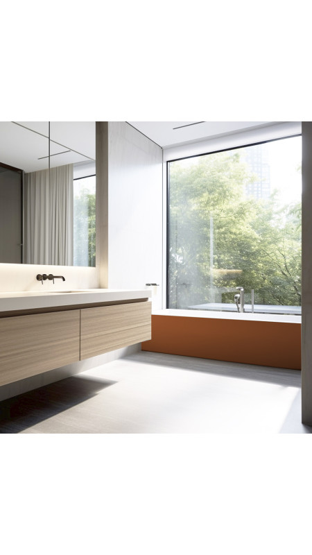Panneau mural douche Décofast chromatique Terracotta design et étanche