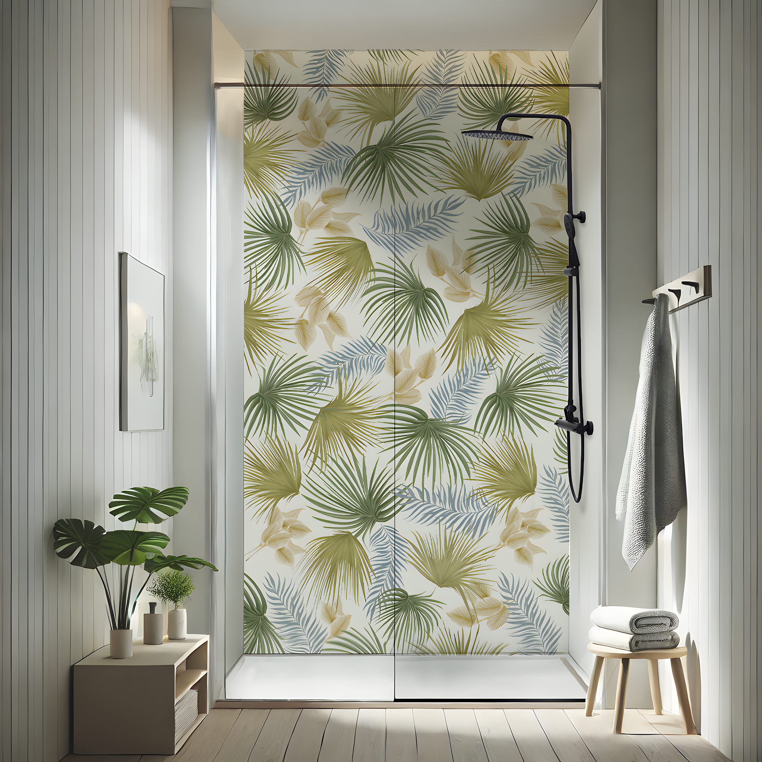 Panneau mural douche Décofast végétalis Palmera design et étanche