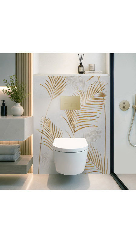 Panneau mural douche Décofast végétalis Palmes D'or design et étanche