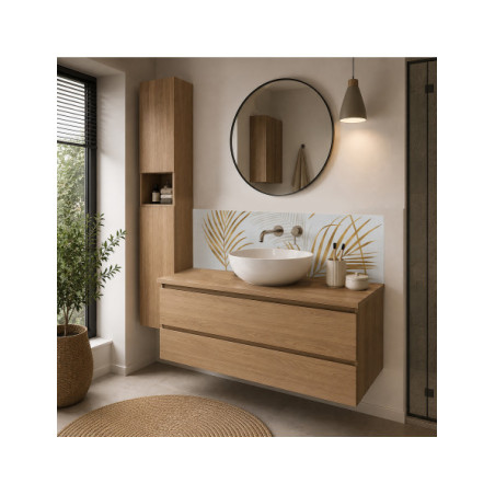 Panneau mural douche Décofast végétalis Palmes D'or design et étanche