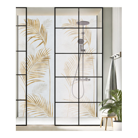 Panneau mural douche Décofast végétalis Palmes D'or design et étanche