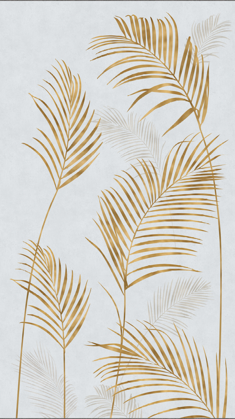 Panneau mural douche Décofast végétalis Palmes D'or design et étanche