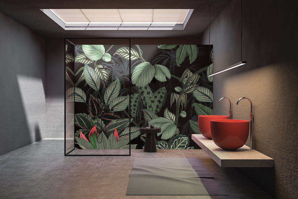 Panneau mural douche Décofast panoramique Jungle design et étanche