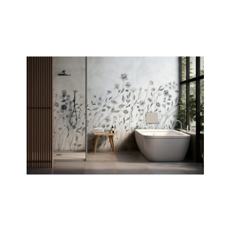 Panneau mural douche Décofast panoramique Printemps design et étanche