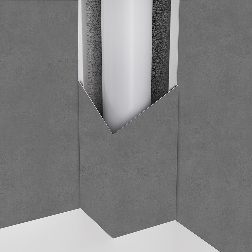 Panneau mural douche Décofast loft Beton Cendro design et étanche