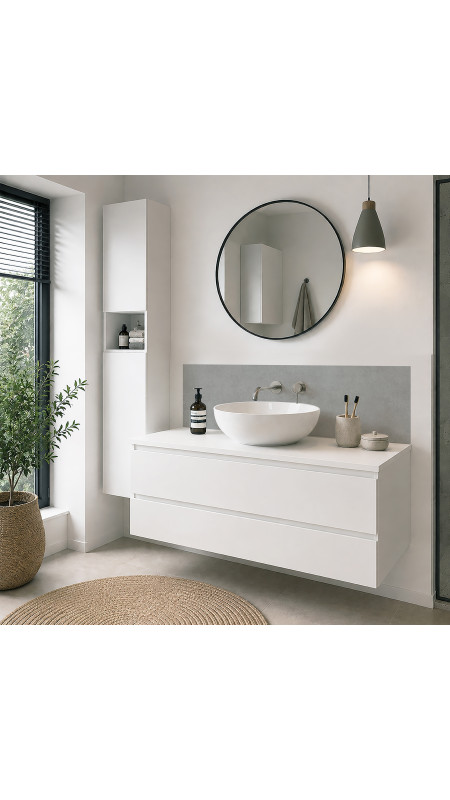 Panneau mural douche Décofast loft Beton Gris design et étanche