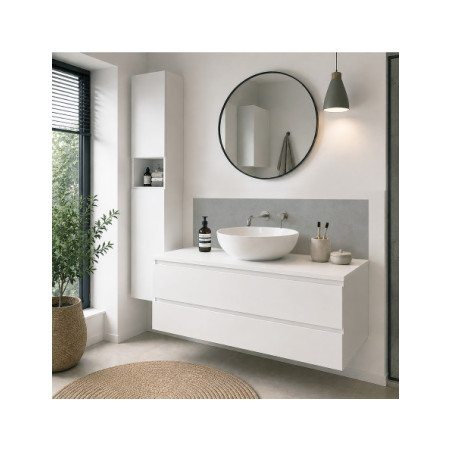 Panneau mural douche Décofast loft Beton Gris design et étanche