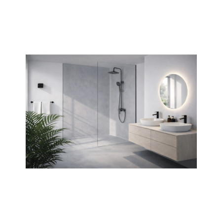 Panneau mural douche Décofast loft Beton Gris design et étanche